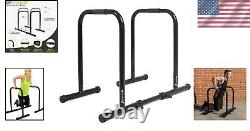 Heavy-Duty Adjustable Dip Bar Station Ideal for Triceps, Chest, Core Workouts