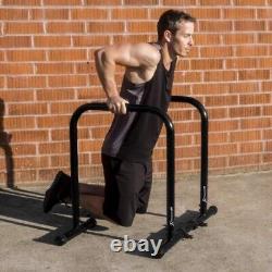 Heavy-Duty Adjustable Dip Bar Station Ideal for Triceps, Chest, Core Workouts