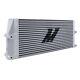 Heavy-Duty Bar and Plate Oil Cooler, 17in Core, Same-Side Outlets, Silver