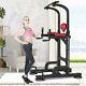 Heavy Duty Dip Station Chin Up Bar Power Tower Pull Push Home Gym Fitness Core A