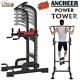 Heavy Duty Dip Station Power Tower Pull Push Chin Up Bar Home Gym Fitness Core