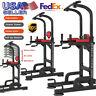 Heavy Duty Dip Station Power Tower Pull Push Chin Up Bar Home Gym Fitness Core