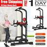 Heavy Duty Dip Station Power Tower Pull Push Chin Up Bar Home Gym Fitness Core