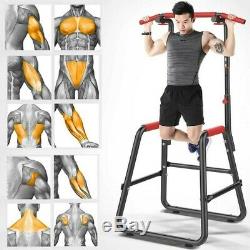 Heavy Duty Dip Station Power Tower Pull Push Chin Up Bar Home Gym Fitness Core