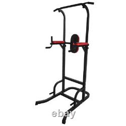 Heavy Duty Dip Station Pull Up Bar Power Tower Push Home Gym Core Fitness Rack