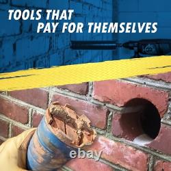Heavy-Duty Dry Diamond Core Bit, 1-1/2 for Brick, SDS Plus Pilot, 9.5 Depth