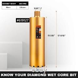 Heavy-Duty Dry and Wet Core Drill Bit 5 Diamond Bit for Concrete Drilling