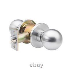 Heavy-Duty Stainless Steel Commercial Storeroom Knobset with Lock and IC Core