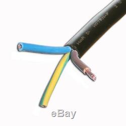 Heavy-duty H07RN-F Tough Rubber 3 Core Mains Cable