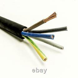 Heavy-duty H07RN-F Tough Rubber 5 Core Mains Cable