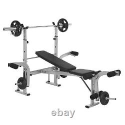 Heavy-duty Steel Squat Rack Weightlifting Dumbbell Bench Bed Sit Up Core Trainer