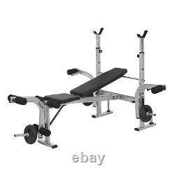 Heavy-duty Steel Squat Rack Weightlifting Dumbbell Bench Bed Sit Up Core Trainer