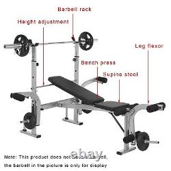 Heavy-duty Steel Squat Rack Weightlifting Dumbbell Bench Bed Sit Up Core Trainer