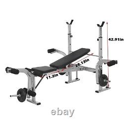 Heavy-duty Steel Squat Rack Weightlifting Dumbbell Bench Bed Sit Up Core Trainer