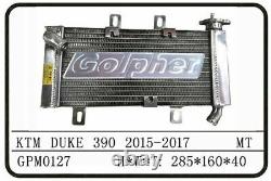 Ktm Duke 390 15-17 Complete Aluminum Radiator, Heavy Duty 40mm Core