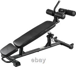 LEWHALE Heavy Duty Decline Adjustable Weight Bench, Sit-Up Bench for for Core Wo