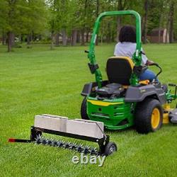 Lawn Aerator Core Plug Aerator Heavy Duty Tow Behind Tractor Mower 3D Tines