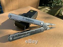 Leatherman Core MultiTool -Rare Leather Sheath- Heavy Duty Retired Multi-Tool