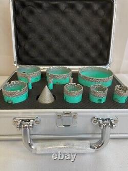 Lekomesh Diamond Core LE2-GA-L01 Silver Green Heavy Duty Drill Bits Set