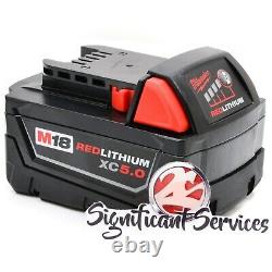 Milwaukee 2854-20 M18 18V 3/8 Fuel Impact Wrench Bare Tool XC5.0 Ah Batteries