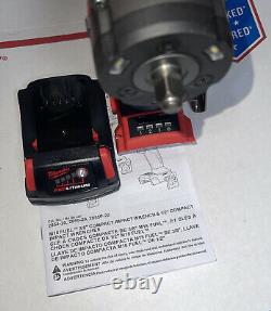 Milwaukee 2854-20 M18 3/8 Drive Stubby Impact Wrench Bare Tool With 2.0 Battery