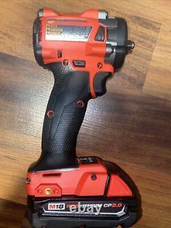 Milwaukee 2854-20 M18 3/8 Stubby Impact Wrench With 2.0 Battery