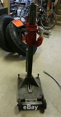 Milwaukee 4096 Heavy Duty 20A Dymodrill Core Drill with4120 Dymorig Stand + Meter