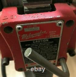 Milwaukee Electric 4130 Heavy Duty Dymorig Core Drill with Core Bits & Parts#10113