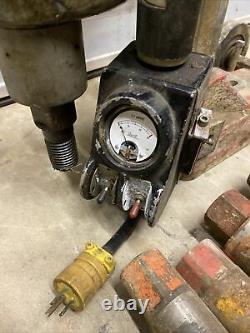 Milwaukee Heavy Duty Dymodrill #4035 Core Drill Bore Rig withstand & 6 Bits 8184A