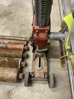 Milwaukee Heavy Duty Dymodrill #4035 Core Drill Bore Rig withstand & 6 Bits 8184A