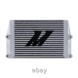 Mishimoto Heavy-Duty Bar and Plate Oil Cooler, 10in Core, Same-Side Outlets, Sil