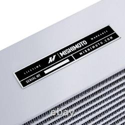 Mishimoto Universal Heavy-Duty Oil Cooler 10 Core Opposite-Side Outlets, Silver