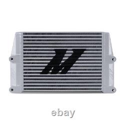 Mishimoto Universal Heavy-Duty Oil Cooler, 10 Core, Same-Side Outlets, Silver