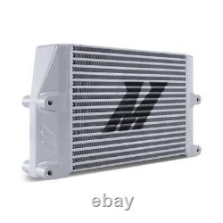 Mishimoto Universal Heavy-Duty Oil Cooler, 10 Core, Same-Side Outlets, Silver