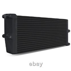 Mishimoto Universal Heavy-Duty Oil Cooler 17 Core, Opposite-Side Outlets, Black