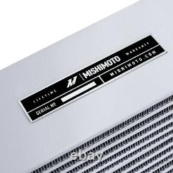 Mishimoto Universal Heavy-Duty Oil Cooler 17 Core Opposite-Side Outlets, Silver