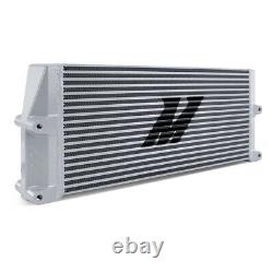 Mishimoto Universal Heavy-Duty Oil Cooler, 17 Core, Same-Side Outlets, Silver