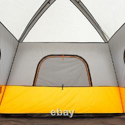 NEW Core Equipment 6-Person 1-Room Straight Wall Cabin Camping Tent Orange
