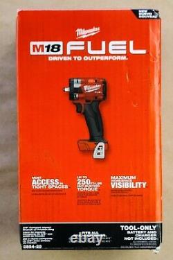 NEW Milwaukee 2854-20 M18 3/8 Drive Stubby Impact Wrench Bare Tool 26