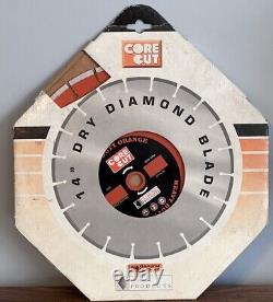 New Diamond Products Core Cut 80891 Heavy Duty Orange 14 Dry Saw Blade