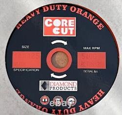 New Diamond Products Core Cut 80891 Heavy Duty Orange 14 Dry Saw Blade