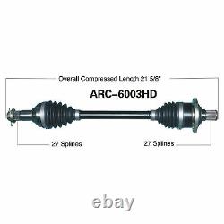 Open Trail Heavy Duty Replacement Rear Left Axle for Arctic Cat 550 Core 2013