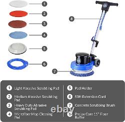 Prolux Core Heavy Duty Single Pad Commercial Polisher, Floor Buffer Machine, Scr