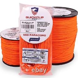 QUICKCLIP-PRO 550lb Heavy Duty Paracord/Parachute Cord 7 Strand Core para R