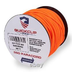 QUICKCLIP-PRO 550lb Heavy Duty Paracord/Parachute Cord 7 Strand Core para R