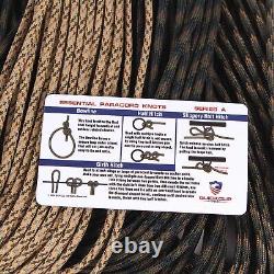 QUICKCLIP-PRO 550lb Heavy Duty Paracord/Parachute Cord 7 Strand Core para R