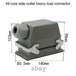 Rectangular Heavy Duty Connector Hdc-He 4-48 Core Line Waterproof Aviation Plug