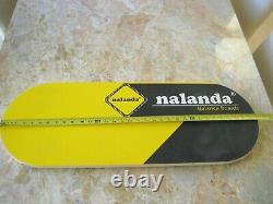 Rolling Balance Board with Large Roller Rubber Coated Steel Indo Style Wood Deck