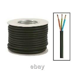 Rubber Cable Flex 2.5mm x 3Core H07RN-F H07RNF Heavy Duty Outdoor Extension Lead