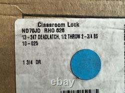 Schlage Lock Classroom Nd 70jd Rho 626 Grade 1 Heavy Duty For Lfic Core L/core